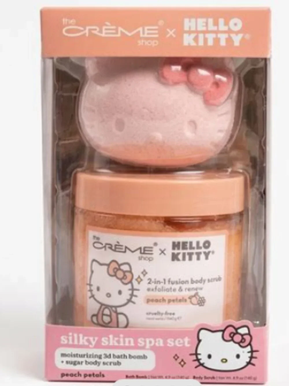 The Crème Shop x Hello Kitty Silky Skin Spa Set | Peach Petals